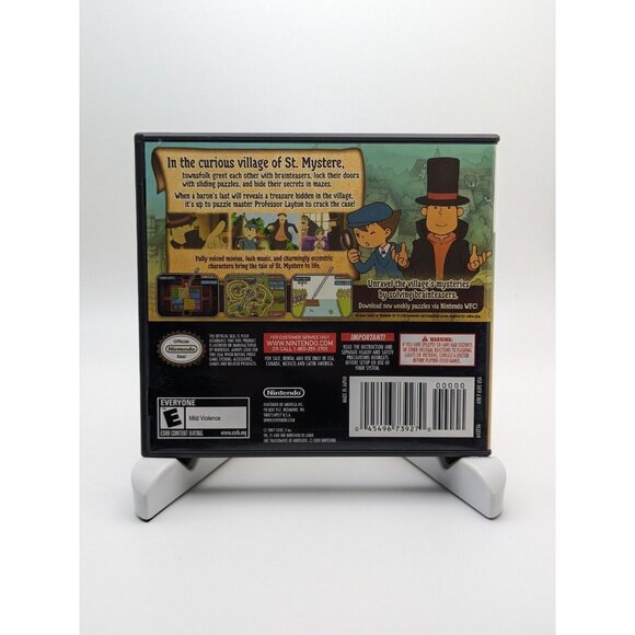 Professor Layton and the Curious Village (Nintendo DS) Case & Manual - Picture 2 of 6